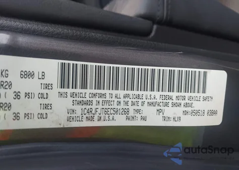 2014 Jeep Grand Cherokee Summit from USA, damaged, VIN 1C4RJFJT6EC501268